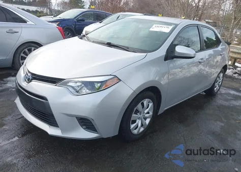 2016 Toyota Corolla Le z USA, uszkodzony, nr VIN 2T1BURHE3GC572729